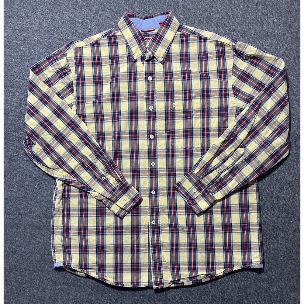 IZOD BUTTON DOWN MENS SHIRT LONG SLEEVE SIZE L